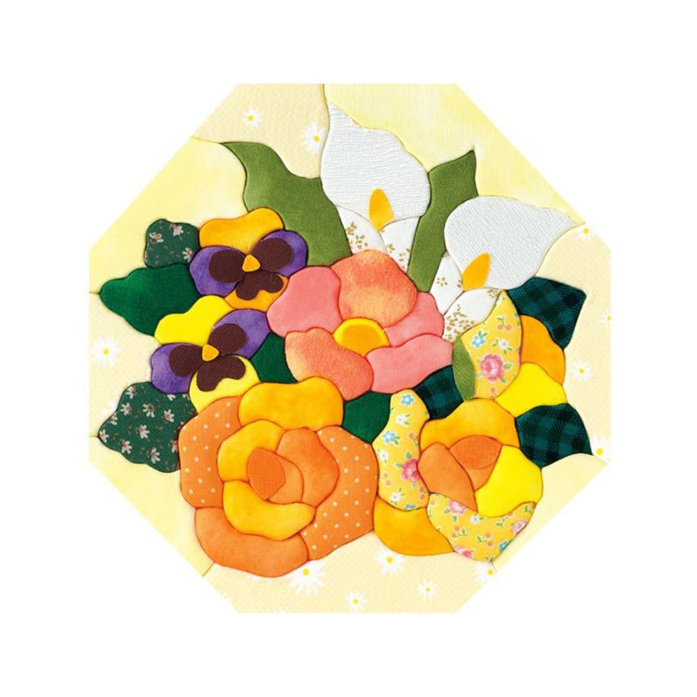 Sakura Horikiri Kimekomi Flower Feng Shui Yellow Flower Decoration 5195276