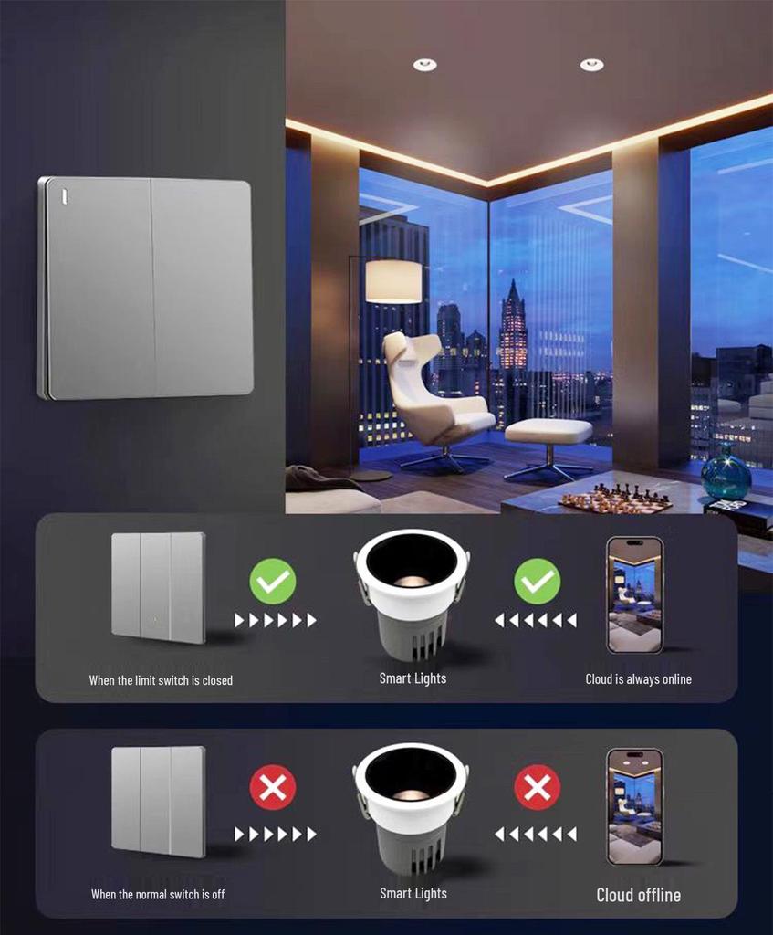 Full Spectrum Smart Anti-Glare Recessed LED Spotlight for Home & Living Spaces