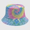 Neutral Summer Tie Dye Printed Fisherman Hat Outdoor Breathable Hat Sunshade