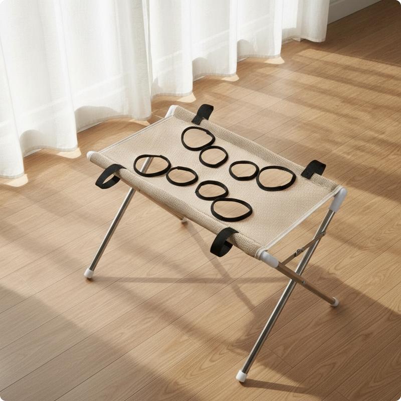 Foldable Pet Grooming Hammock with Metal Frame Space Saving Dog Cat Cradle Table for Nail Trimming Bathing Home Salon Use