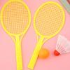4pcs/set Mini Plastic Badminton Table Tennis Racket Set with 2 Balls Interactive Game Fun Birthday Gift for Indoor/Outdoor JXB