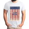 Men's Father's Day Flag Printed T-Shirt Men's Loose Casual Short Sleeve Top