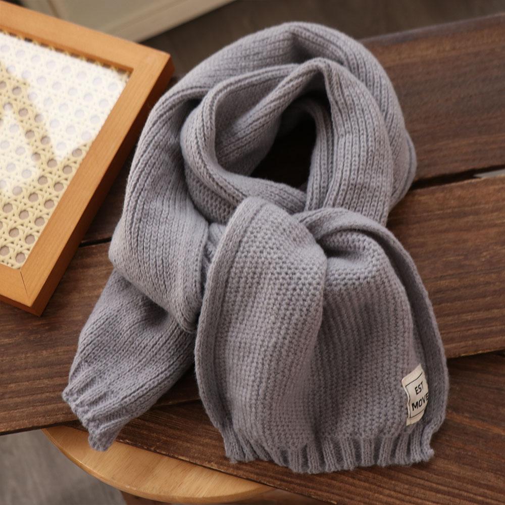 Autumn Winter Children Knitted Scarf Korean Style Wool Knitting Scarves Boys Girls Scarf  Gifts