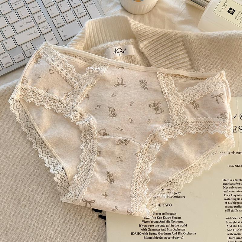 Hipster 10A Antibacterial Breathable Pure Cotton Women's Low-Waist Briefs