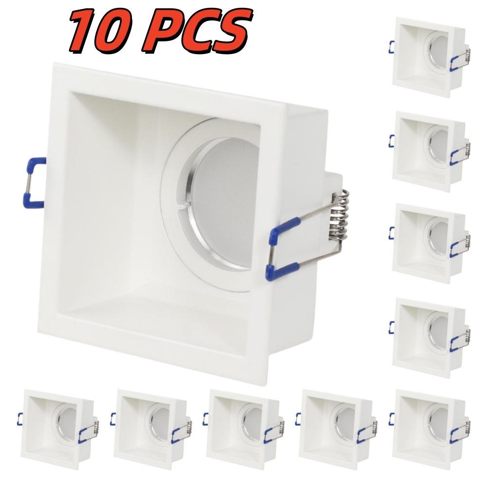 5/10 Pcs Recessed LED Ceiling Downlight Bracket Spotlight Frame Socket GU10/MR16 Lamp Holder Fitting Fixture
