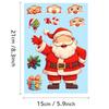 6 Diy Christmas Series Face-Changing Stickers Fox Emoji Decorative Skateboard Cartoon Decorative Graffiti Stickers