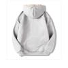 Winter Unisex Couple's Hoodie, Cotton Blend Fleece Lined Pullover with Double-Layer Warmth, Solid Color Casual Sweatshirt for Matching Outfits