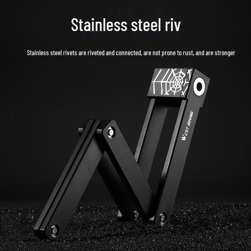 WEST BIKING Anti-theft Portable Folding Bicycle Lock