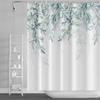 Watercolor Green Leaf Shower Curtain for Bathroom Vines Plant Nordic Minimalist Polyester Botanic Curtain for Home Hotel 180x240