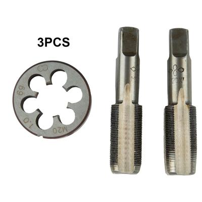 3pcs HSS Taps Die 45mmx10mm HSS Kits Metric Thread