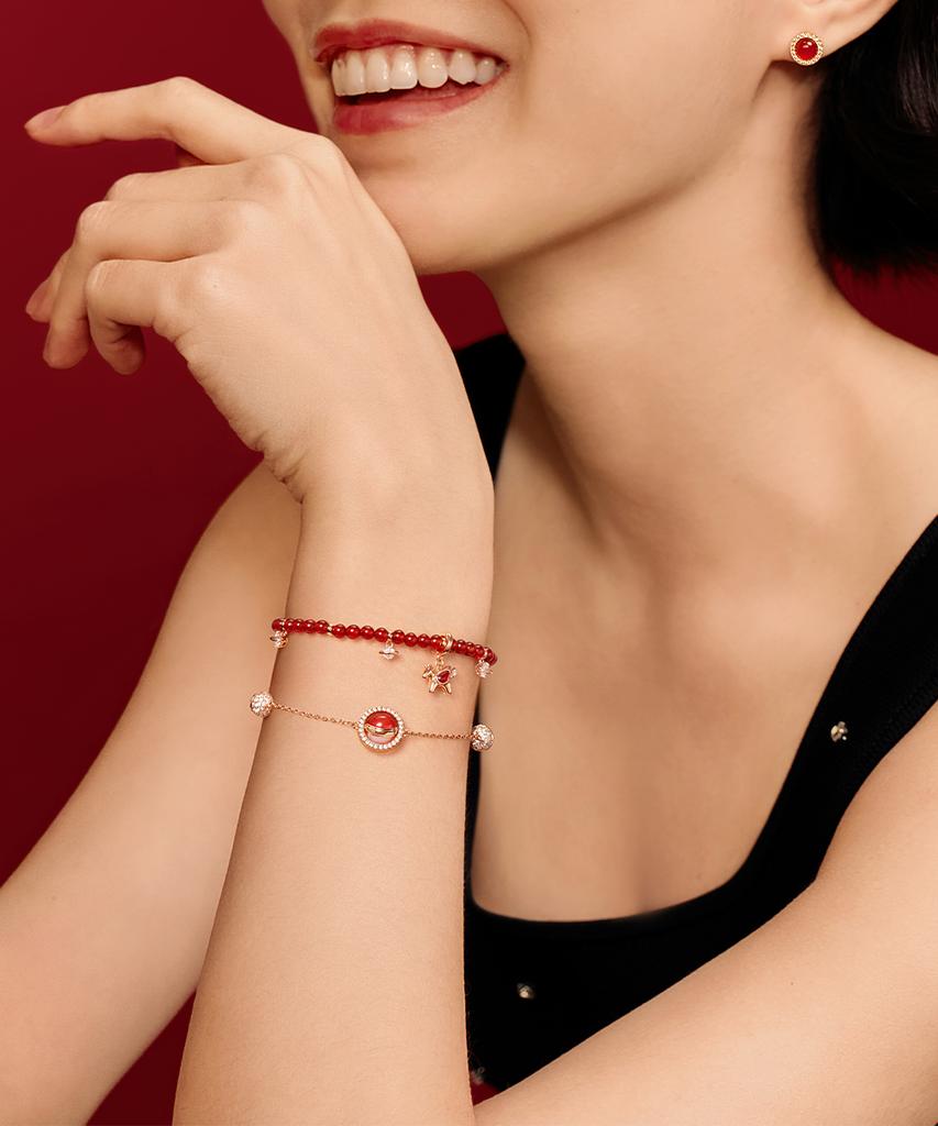 Lola Rose Heliocentric Multi-Pendant Layering Pearl Bracelet