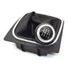 For VW Golf MK5 MK6 Golf 5 6 Rabbit Jetta MK6 2010 2011 - 2014 Styling 5 6 Speed Leather Car Gear Shift Knob Stick Dust Cover