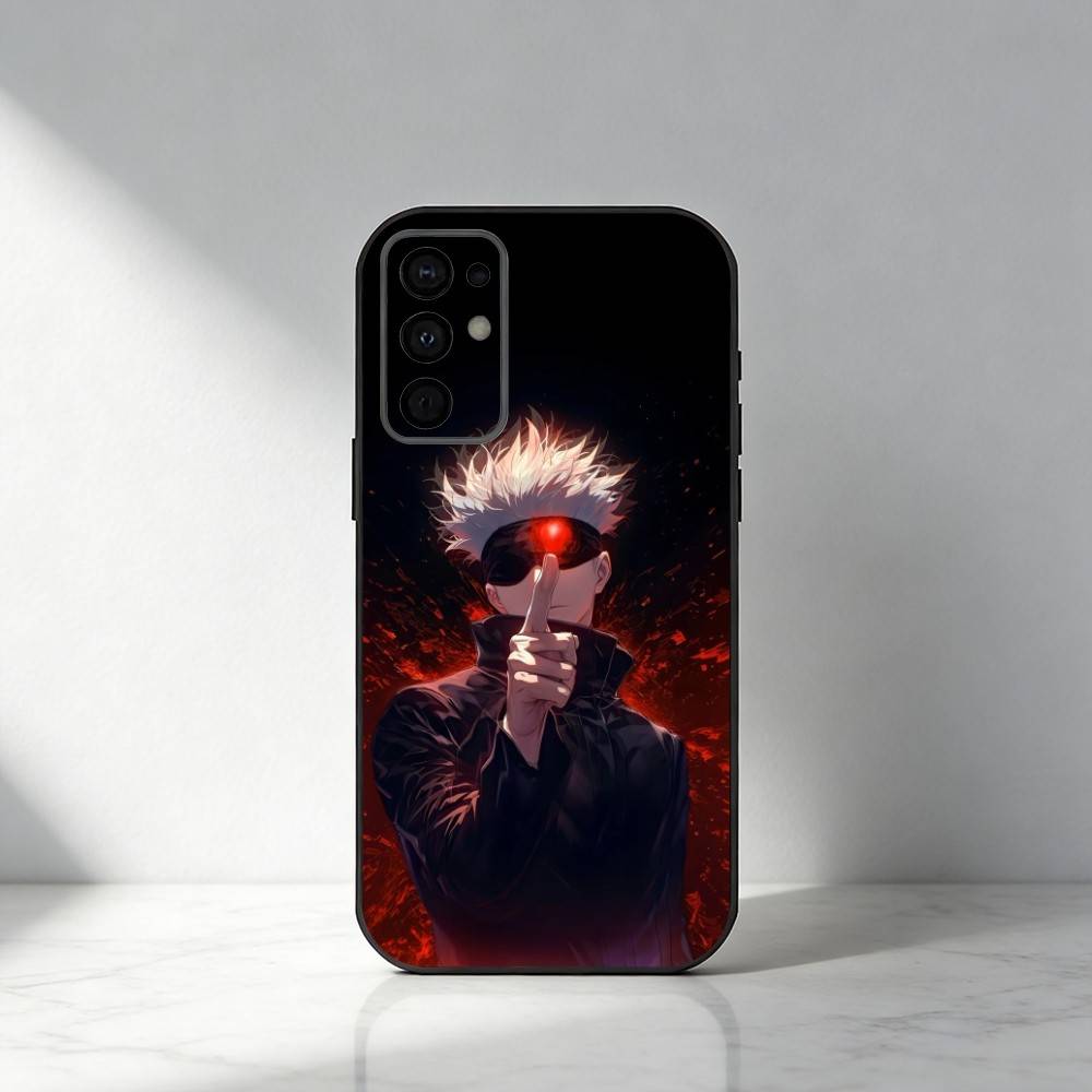Hot-Blood Gojo Satoru J-Jujutsu Kaisen Phone Case For Samsung S25,S24,S21,S22,S23,S30,Ultra,S20,Plus,Fe,Note,5G Black Cover
