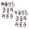 Natural Wood Christmas Ornaments for Festive Atmosphere 10/20/30Pcs Snowman Wooden Ornaments, Watercolor Slice Hanging Decor, Xmas Eco Friendly Winter