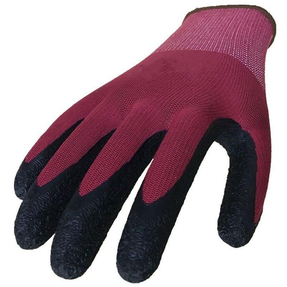Nylon Rubber Coating Gloves Knitting Protective Elastic Mittens Work Safe Gloves  Daily Handling