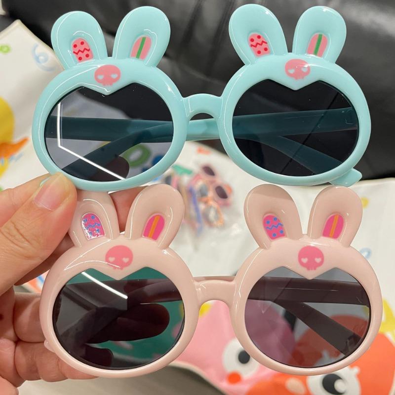 Colorful Boys and Girls Easter Rabbit Decoration Glasses Playful Stylish Cute Cartoon Rabbit Glasses Funny Shades for Summer