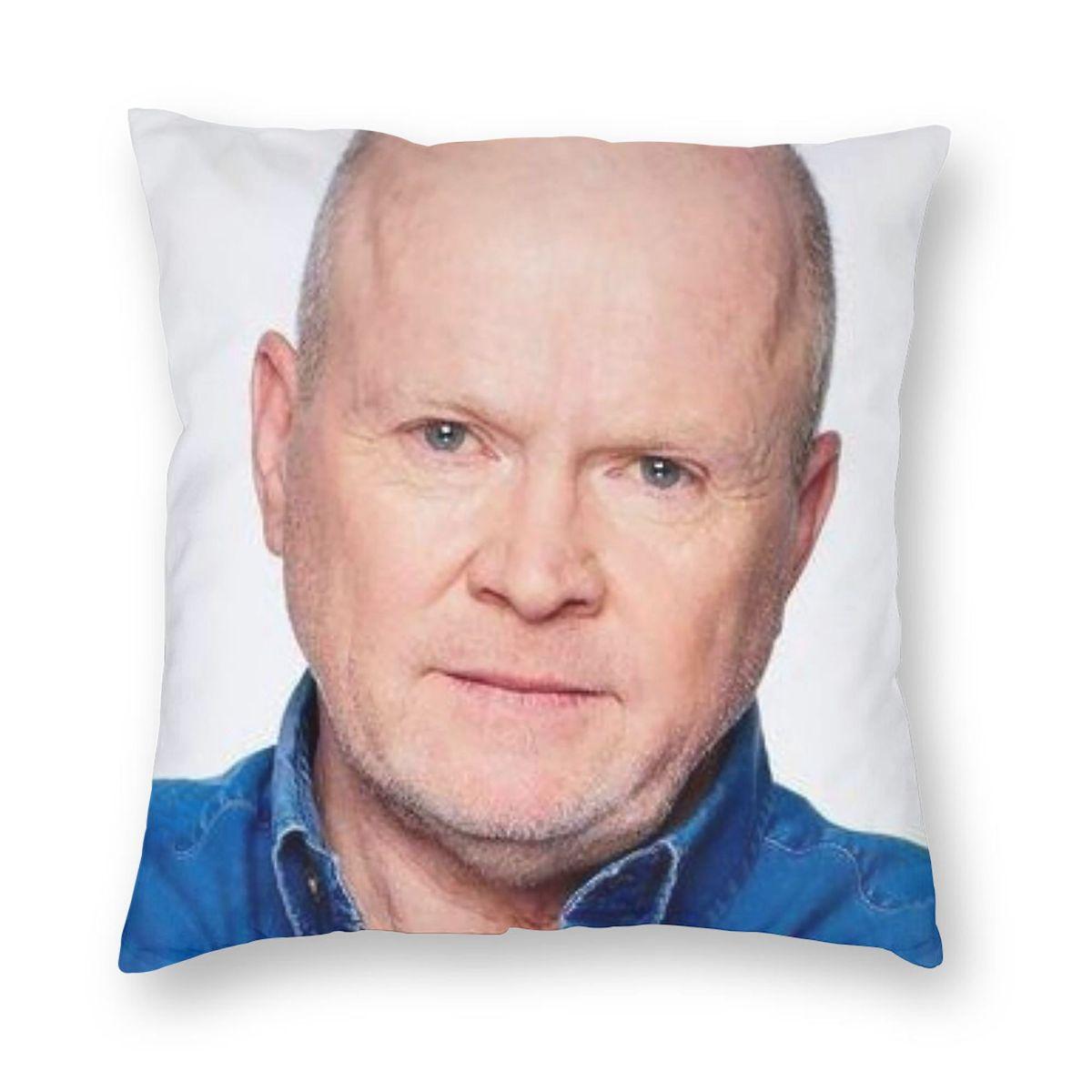 Eastenders Legends Phil Mitchell Square Pillowcase Polyester Linen Velvet Printed Zip Decorative Pillow Case Bed Cushion Cover Peach skin 18*18(CM)-1Pcs