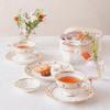 NARUMI Prima Donna Plate, 19cm, Gold, Stylish, Gorgeous, Elegant, Cake Plate, Flat Plate, Made In Japan, Gift Boxed, 52476-1410