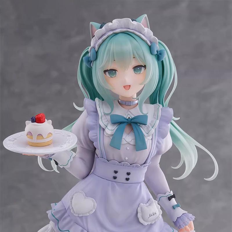 Genuine Vocaloid Hatsune Miku Cute Action Figure Model Garage Kit Anime Peripheral Desktop Ornament Birthday Gift