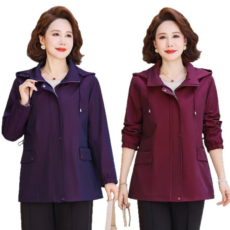 Autumn fashion coat new women's large size trench coat top medium women's spring and autumn jacket