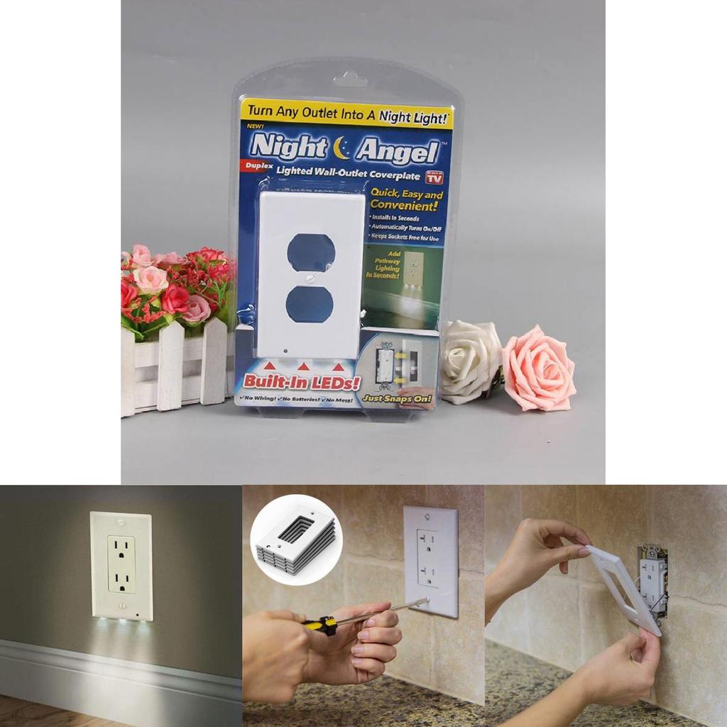 Modern Geometric Small Night Light With Touch Sensing For Home Bedroom Decor