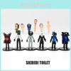 Skibidi Toilet People Figures Handcrafted Pvc 12 Unique Designs Realistic And Versatile Decoration Characters)