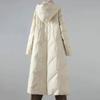 Manteau d'hiver matelassé pour femme, long manteau chaud en duvet, manteau rembourré à capuche, veste pour femme, manteau décontracté