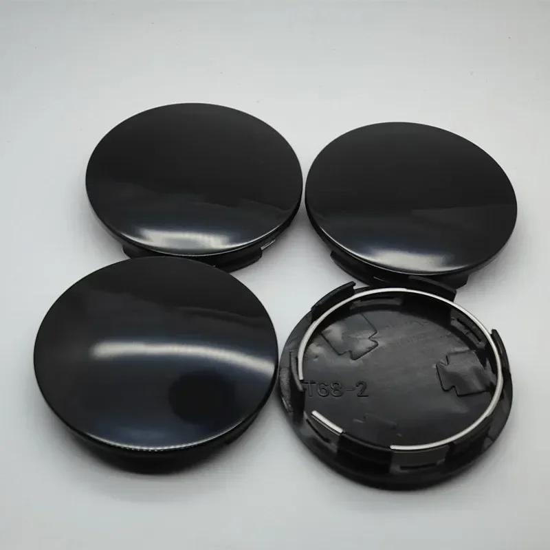 4pcs ABS 68mm Car Wheel Center Caps for Hyundai Toyota Subaru Bagde Logo Car Stickers Rim Hubcaps Cover Cars Styling Accessories