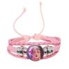 Melanie Martinez Crybaby Braccialetto in Pelle Rosa Cabochon in Vetro Modello Copertina Album Pop Music Braccialetto in Pelle Gioiello Regalo per Fan