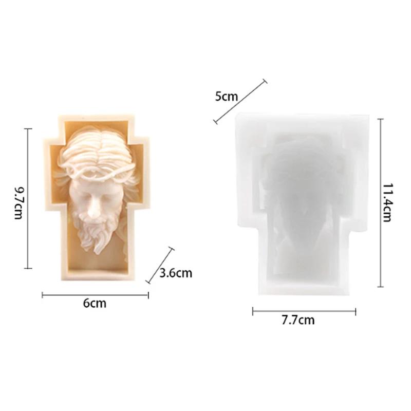 3D рельефный портрет свеча силиконовая форма DIY европейский портрет поделки гипс смола цемент мыло форма домашний декор домашние подарки