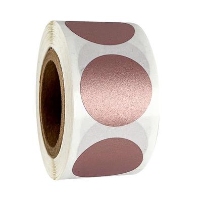 Hot Selling Rose Gold Scratch-off Round Sticker Labels (300pcs/Roll)