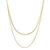 ELLE Jewelry Herringbone Layered Necklace ELBRNN192