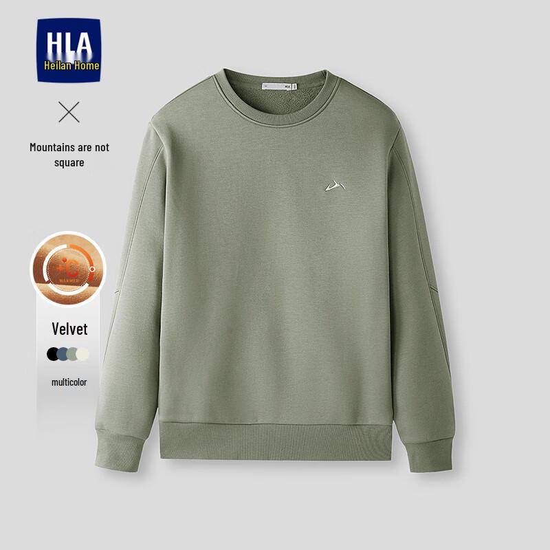 HLA Men s Winter Fleece-Lined Sweatshirt L