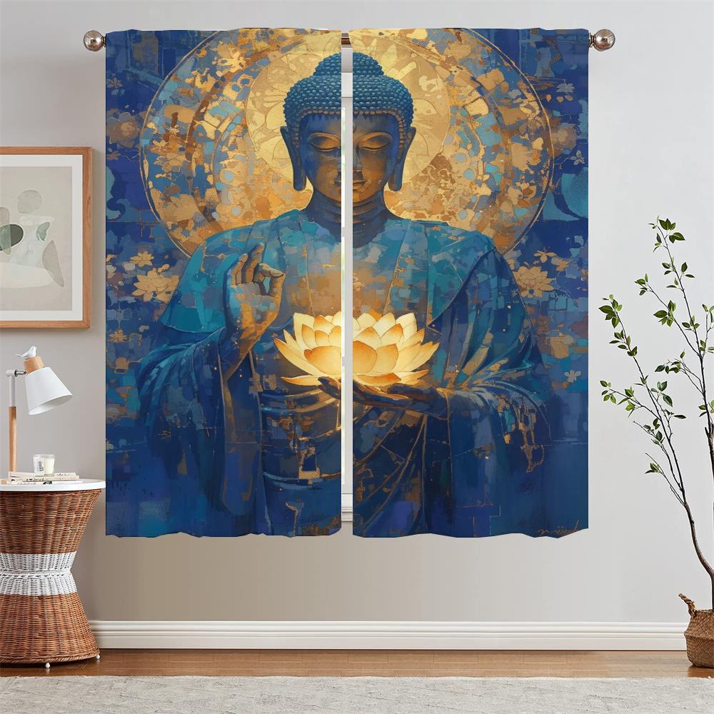 

Монументальная фреска Шторы для детской комнаты для гостиной Тюль для кухни Шторы 2 шт. Жалюзи для окон Украшения для спальни W50xH70cmx2pcs-CL