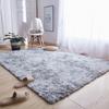 Grey Carpet Tie Dyeing Plush Soft Carpets For Living Room Bedroom Anti-slip Floor Mats Bedroom Water Absorption Carpet Rugs