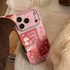 Korean Cartoon Horse Splicing Leather Texture Phone Case For iPhone 17 16 15 14 13 12 11 Pro Max With Bracelet Shockproof Cover
