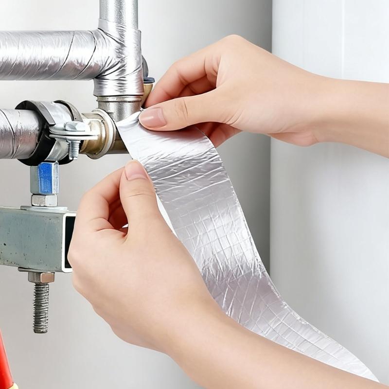 2 Rolls 32.81FT Winter Pipeline Insulation Tape Adhesive Pipe Wrap Tape Outdoor Indoor Winter Freeze Protections