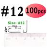 100pcs #16 - #4/0 Aberdeen Long Shank Fine Wire Fishhook Saltwater Freshwater Fishing Hooks Sabiki Rig Streamer Fly Hooks