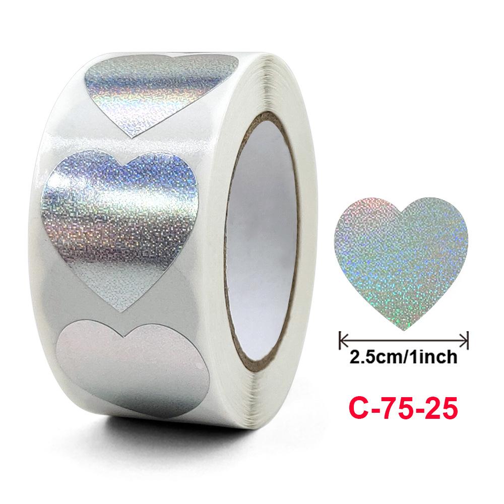 

500Pcs/Roll Love Heart Shaped Sticker Seal Labels Birthday Party Gift Packaging Cute Stationery Sticker Scrapbooking Craft