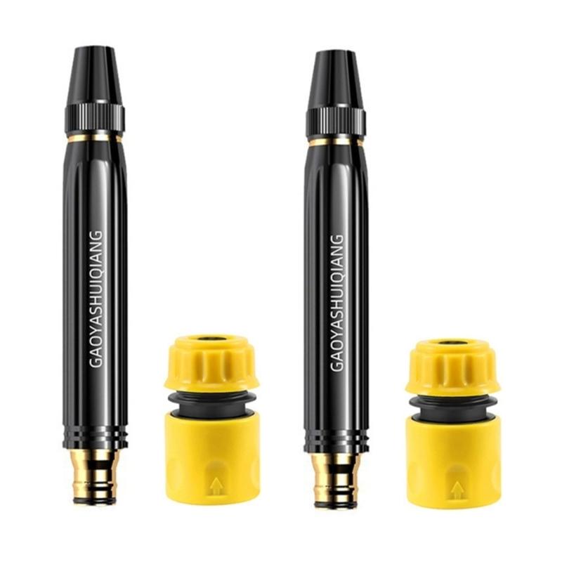 Double Pack Powerful Jet Water Sprays Nozzle Set High Power Cleaning Sprays Head Ideal for Auto Bike & Garden Cleaning