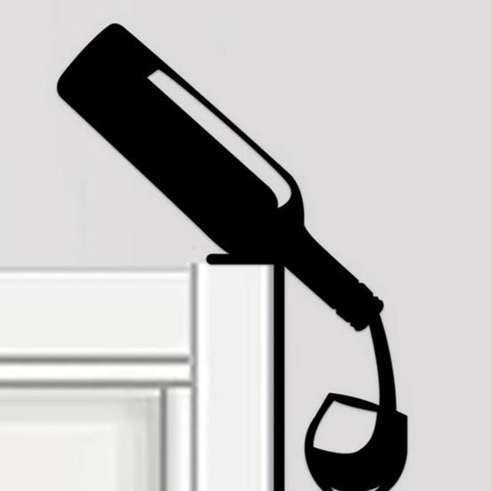 Yousheng Pet Silhouette Door Top Decoration Contour Design Wall Plaque Easy Installation Animal-themed Door Accessory