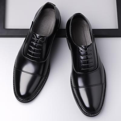 Kožené boty pánské obchodní boty Oxford pánské boty společenské třídílné pánské kožené boty kožené boty britský styl velké velikosti skvrnité