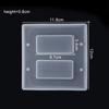 1pcs Light Switch Cover USB Socket Panel Silicone Casting Mold Transparent Epoxy Resin Mold For DIY Home Decor Craft Making Tool