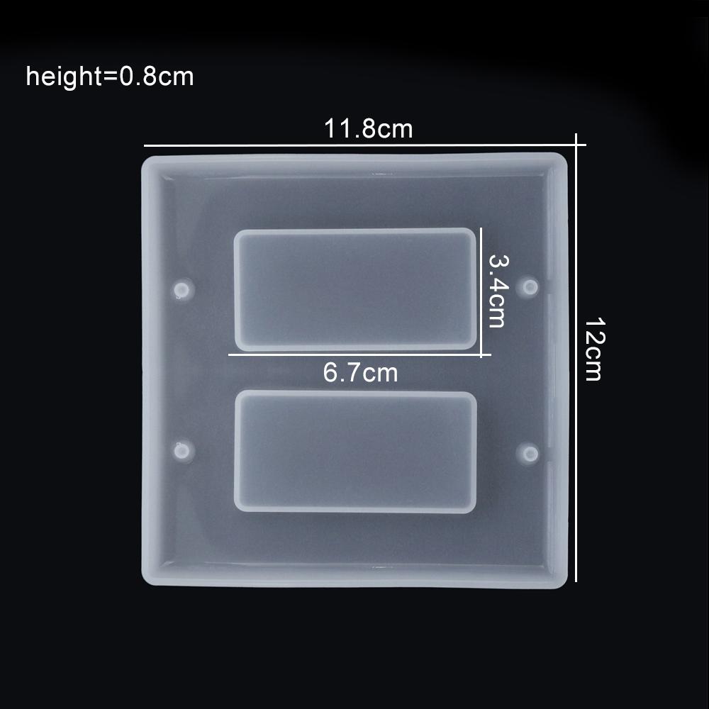 1pcs Light Switch Cover USB Socket Panel Silicone Casting Mold Transparent Epoxy Resin Mold For DIY Home Decor Craft Making Tool