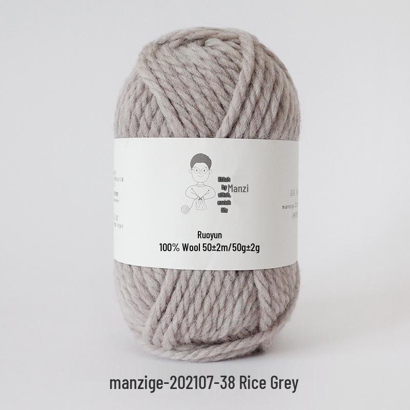 100% reine Wolle Grobgarn zum Handstricken von Mänteln, Schals und Pullovern - 5 mm dick