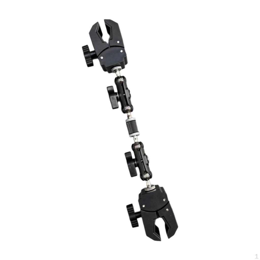 Head Adjustable Arm Camera Mount with Clamp, Easy to Install, Portable Handlebar for Flag