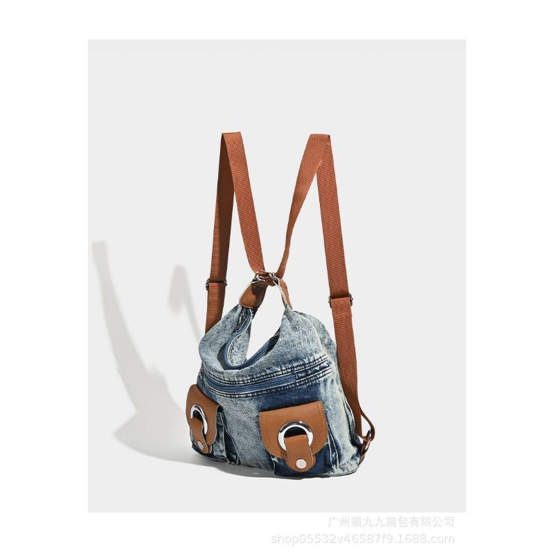 2025 New Wash Denim Bag Large Capacity Tote Bag Small Design Shoulder Bag