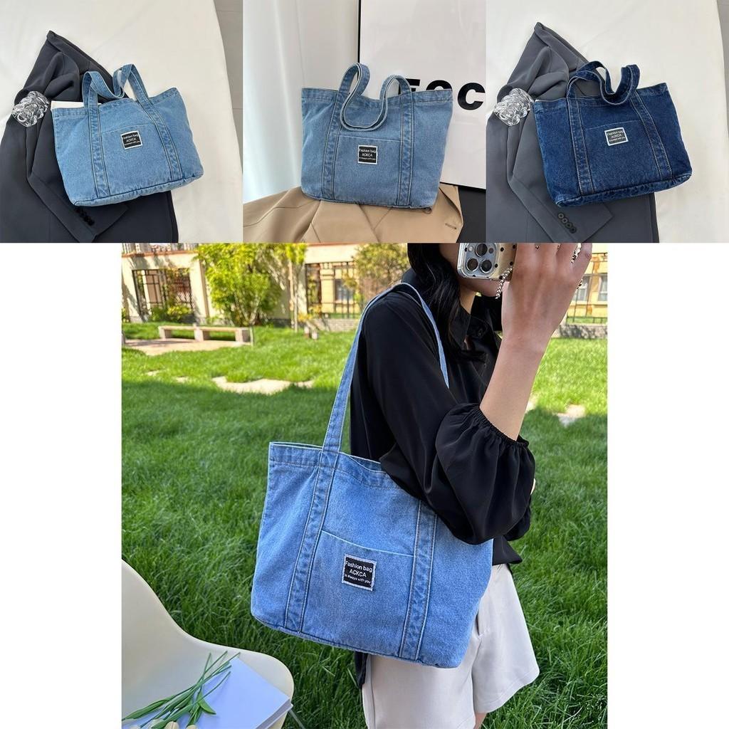 Trendy Street Style Canvas Tote Bag For Women Large Capacity Shoulder Bag