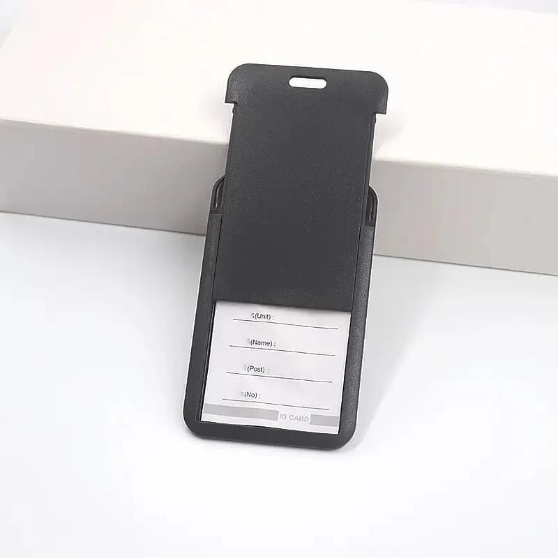 Work Permit Card Set - Rope Retractable Neck Hanging Document Card Set - Chest Tag Access Control Hard Shell Protective Set