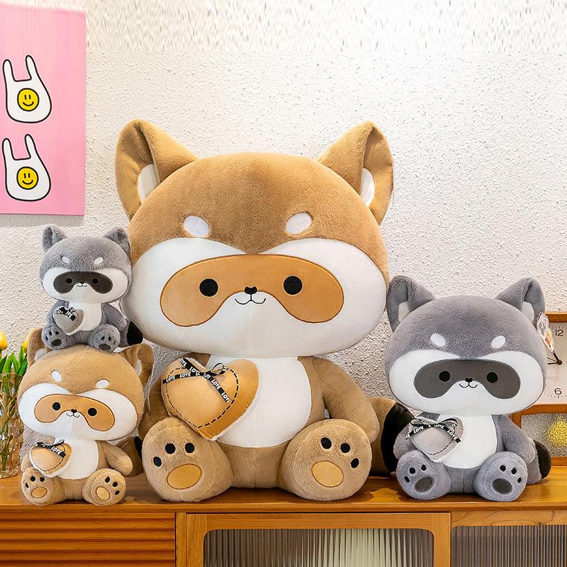 Cute Raccoon Doll Plush Toy Girl Bed Sleeping Doll Night Market Stall Catch Machine Doll